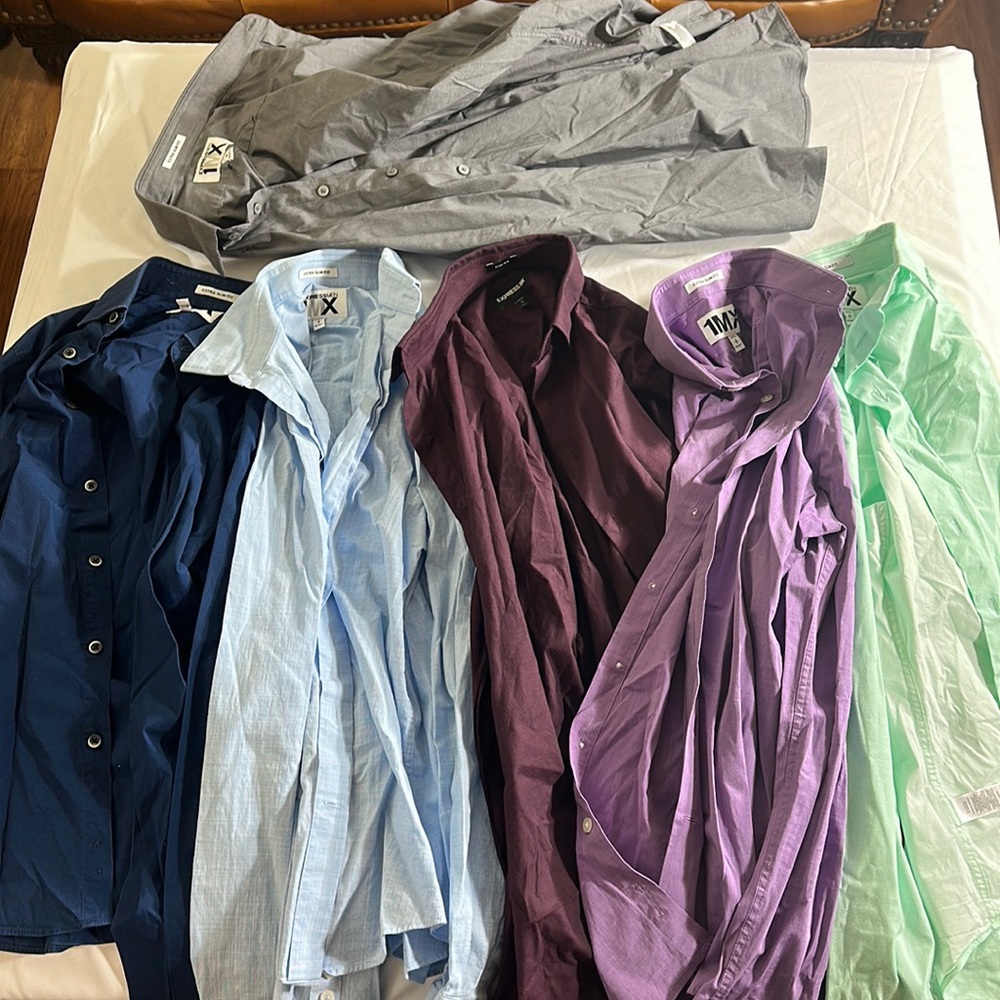 EXPRESS BUTTON UP DEAL (6) Shirts